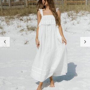 Worth collective Lelah 100% Linen Maxi Dress
